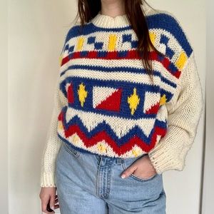 •SOLD ON DEPOP•VTG Hand-knit CSL Sweater